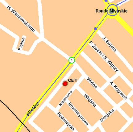 Mapka dojazdu